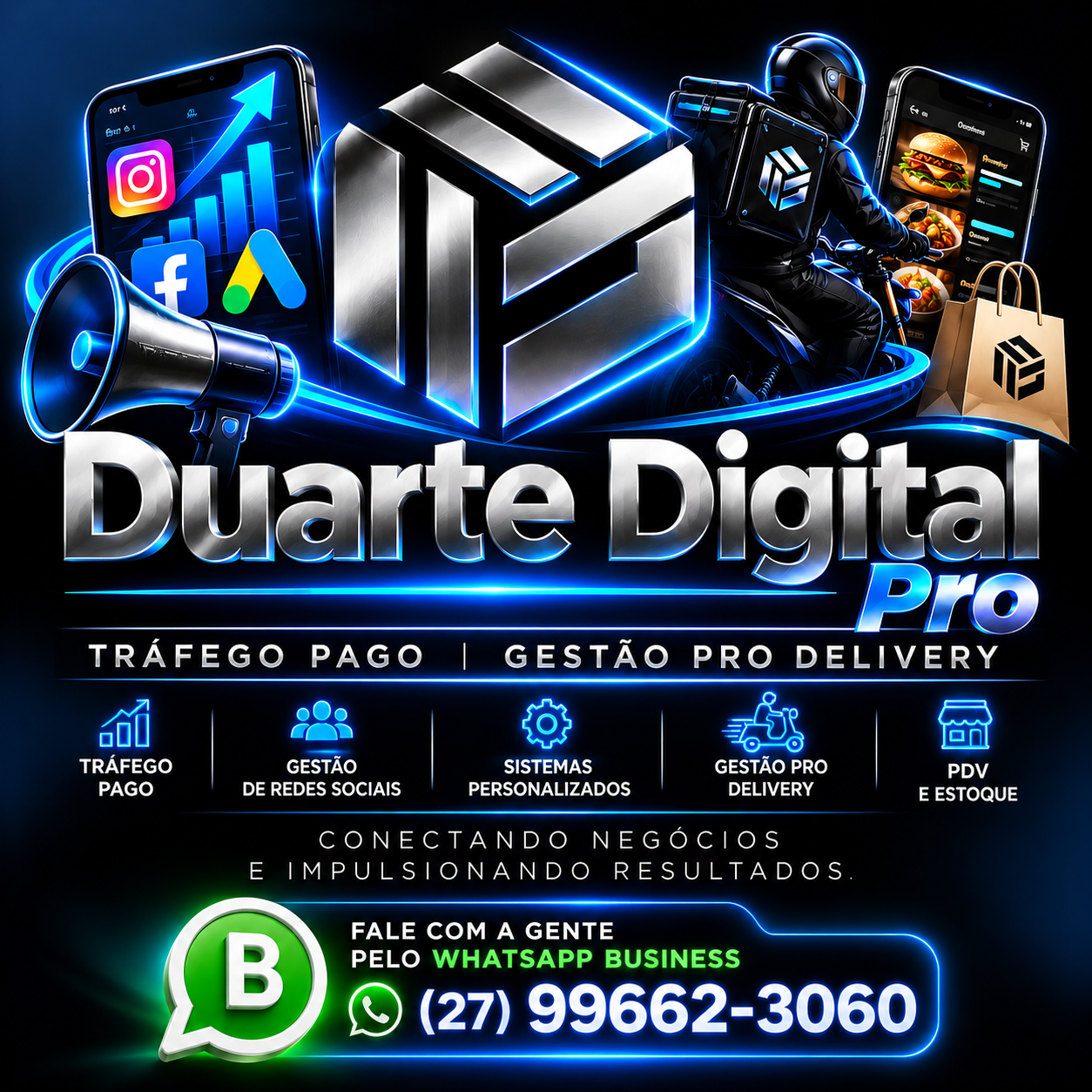 Duarte Digital Pro - Tráfego Pago, Gestão Pro Delivery, Sistemas Personalizados, PDV e Estoque