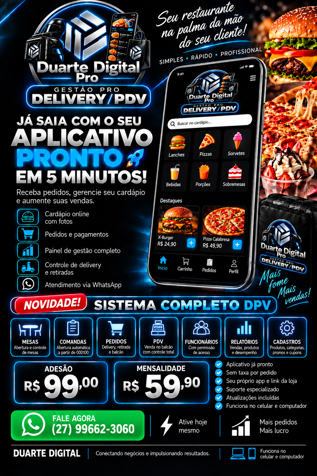 Gestão Pro Delivery e PDV — aplicativo pronto e sistema completo